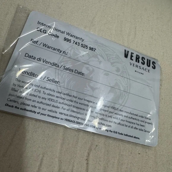 NWT Versus Versace Gold Watch with Black and Gold Dial - Picture 5 of 6